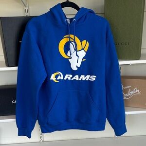 Blue Rams Hoodie Men’s Small NWT